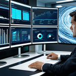 A professional business executive, wearing a modest, dark business suit, is seated at a clean, modern desk in a high-tech office. Around them, abstract, swirling digital data streams and numerous holographic screens represent an overwhelming amount of unfiltered information. On the main monitor, the chaotic data begins to transform into clearly organized, structured categories and visualized insights, symbolizing intelligent resource curation. The lighting is bright and professional, highlighting a sense of clarity and efficiency. fully clothed, appropriate attire, safe for work, perfect anatomy, correct proportions, natural pose, well-formed hands, proper finger count, natural body proportions, professional photography, high quality, family-friendly.